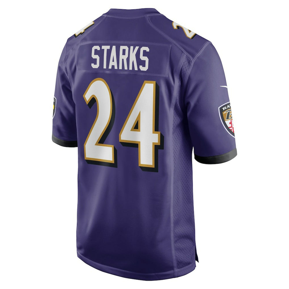 Nike Malaki Starks Baltimore Ravens 2025 NFL Draft First Round Pick Game Jersey Purple