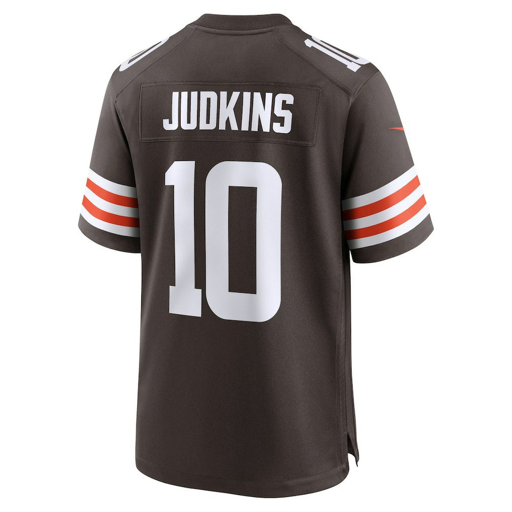 Nike Quinshon Judkins Cleveland Browns 2025 NFL Draft Game Jersey Brown