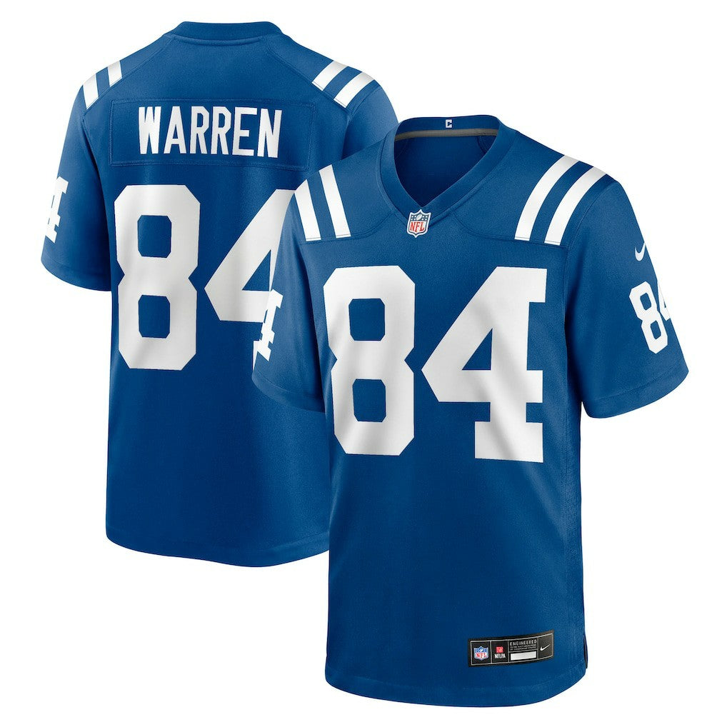 Nike Tyler Warren Indianapolis Colts 2025 NFL Draft First Round Pick Game Jersey Royal