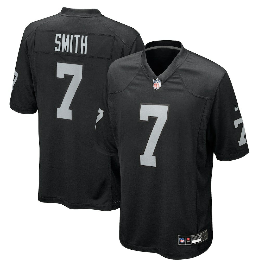 Nike Geno Smith Las Vegas Raiders Game Player Jersey Black