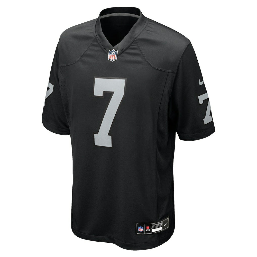 Nike Geno Smith Las Vegas Raiders Game Player Jersey Black
