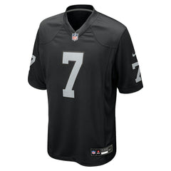 Nike Geno Smith Las Vegas Raiders Game Player Jersey Black