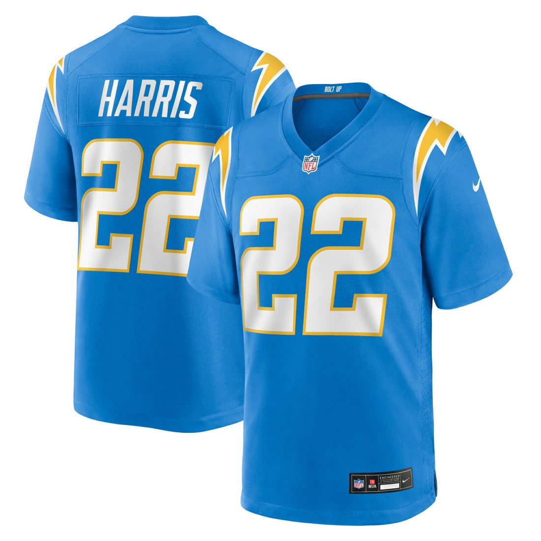 Nike Najee Harris Los Angeles Chargers Game Player Jersey Powder Blue