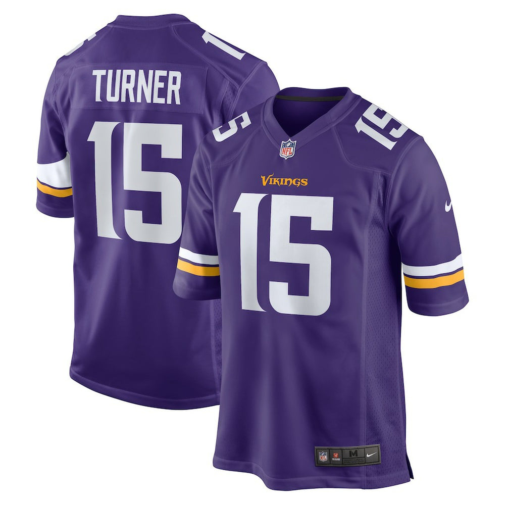 Nike Dallas Turner Minnesota Vikings Player Game Jersey Purple