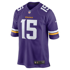 Nike Dallas Turner Minnesota Vikings Player Game Jersey Purple