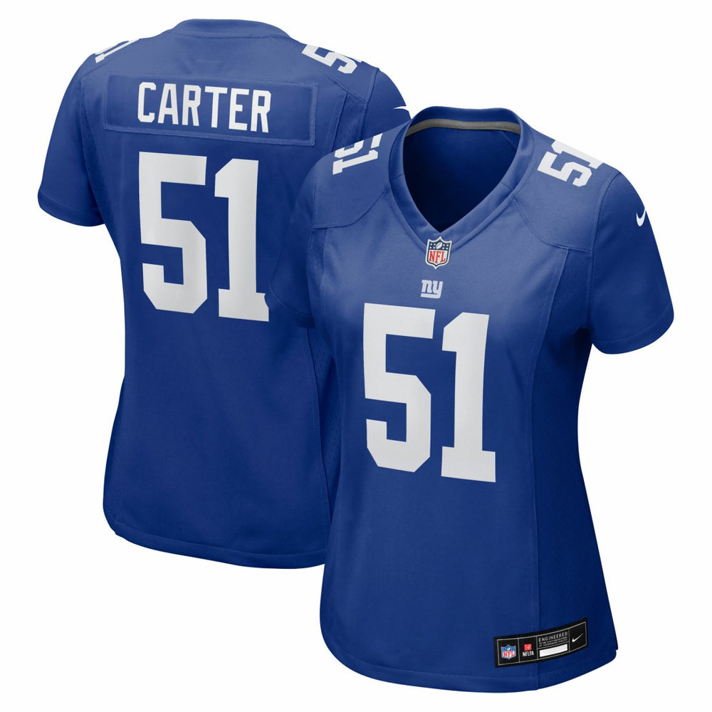 Nike Abdul Carter New York Giants Women's First Round Pick Game Jersey Royal