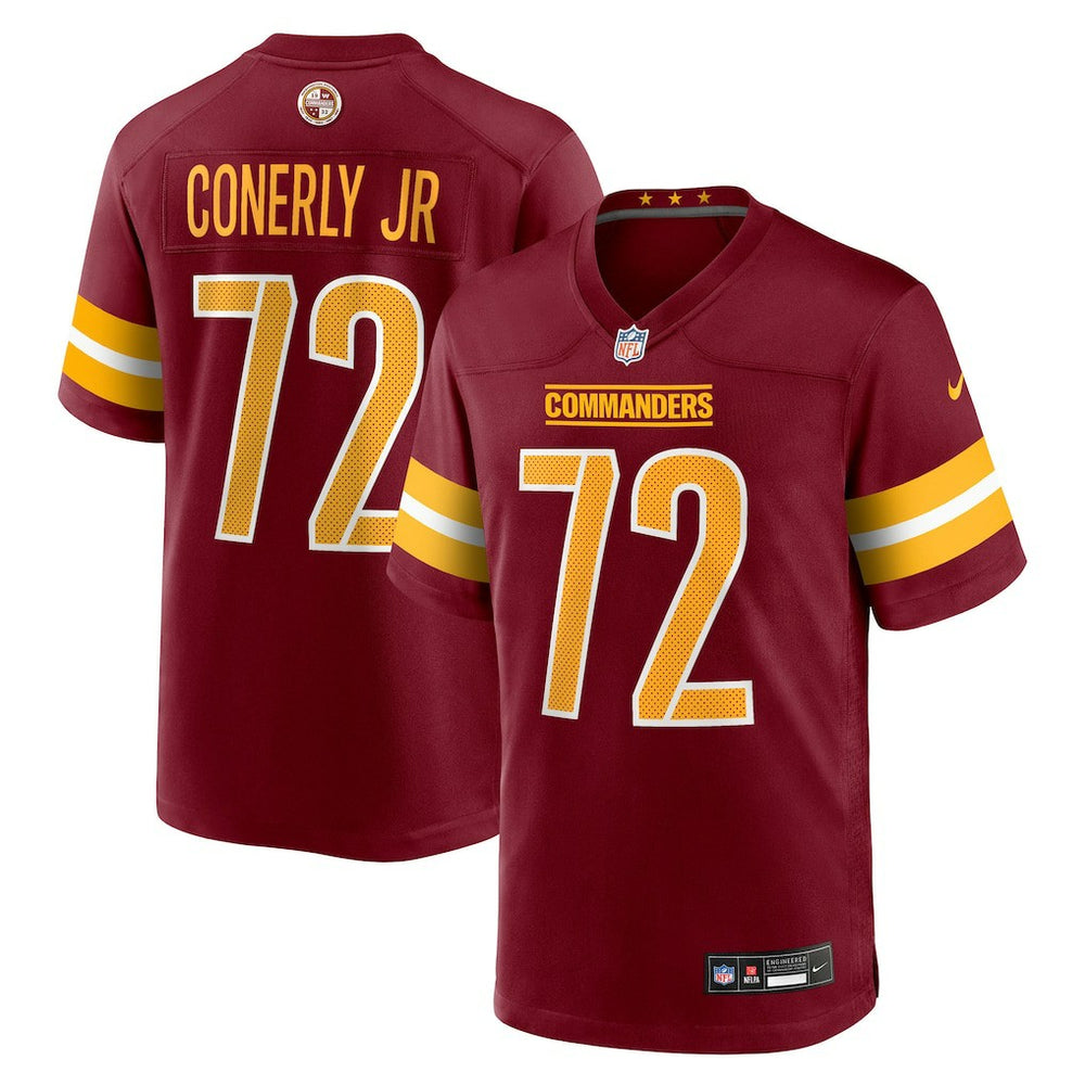 Nike Josh Conerly Jr. Washington Commanders 2025 NFL Draft First Round Pick Game Jersey Burgundy