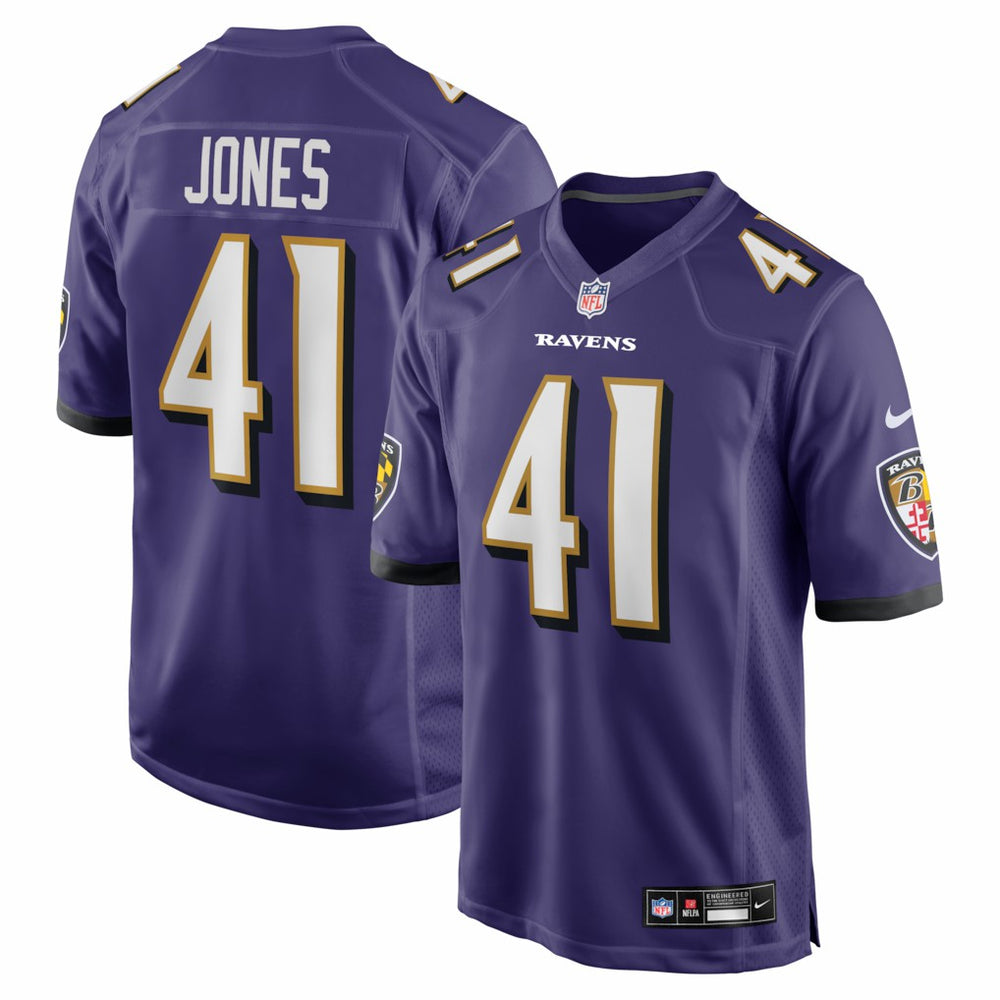Nike Dre'Mont Jones Baltimore Ravens Team Game Jersey Purple