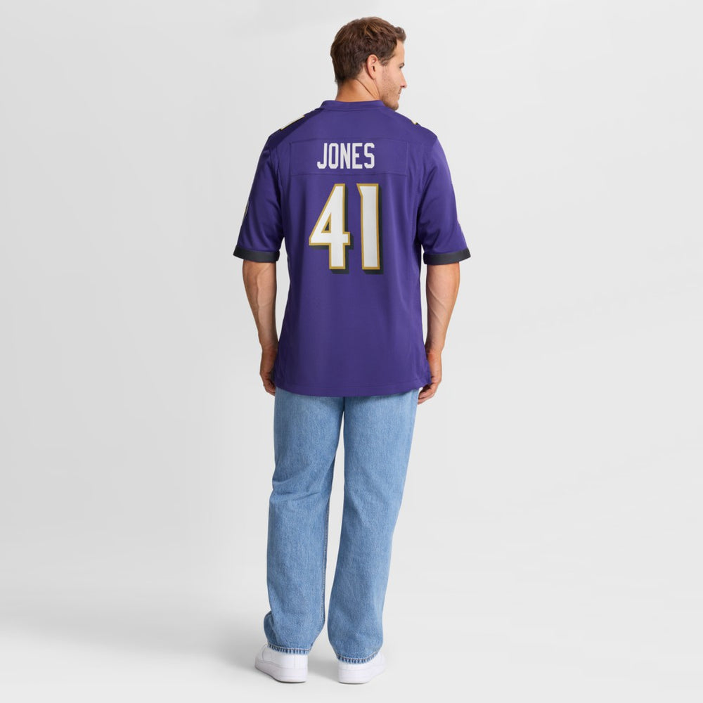 Nike Dre'Mont Jones Baltimore Ravens Team Game Jersey Purple