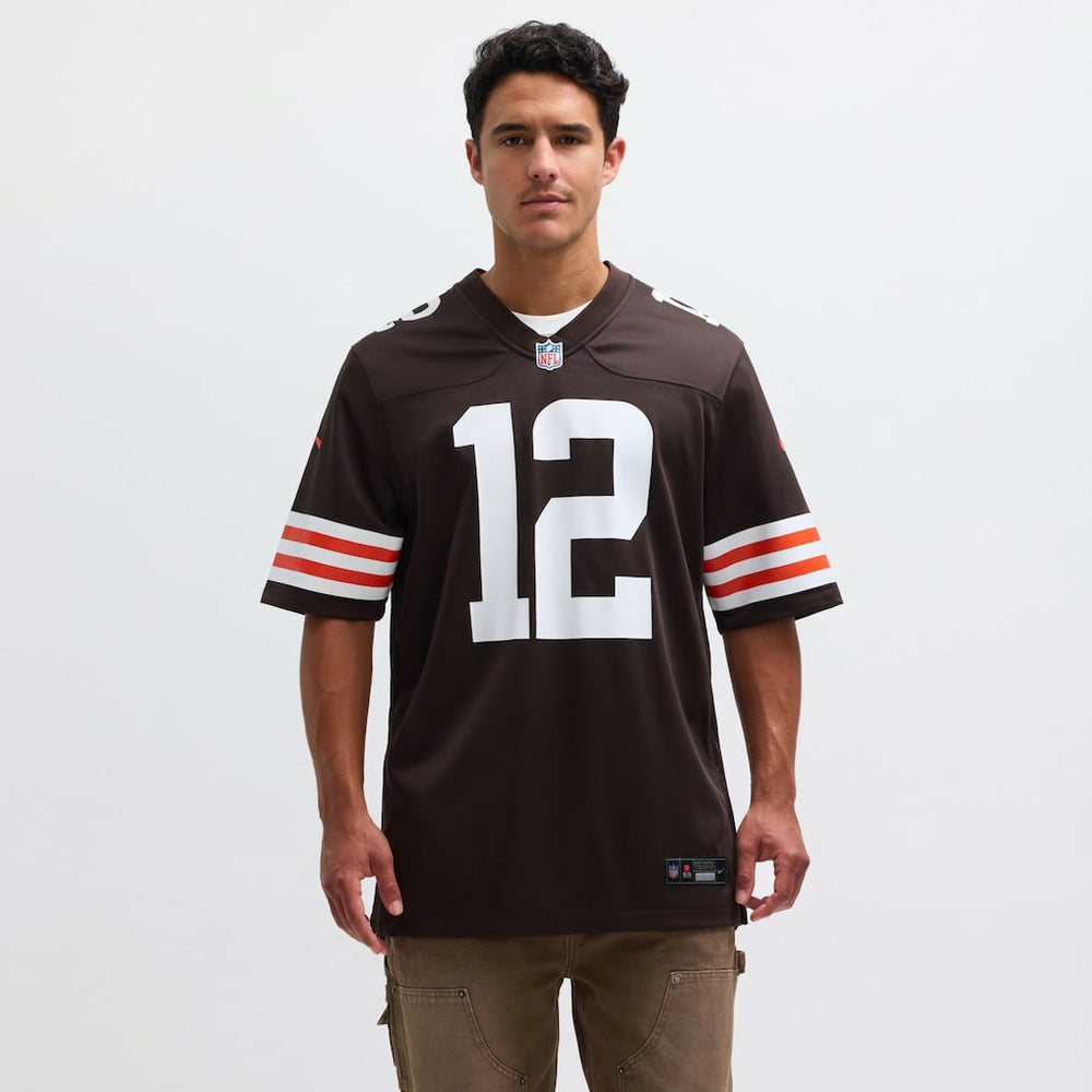 Nike Shedeur Sanders Cleveland Browns 2025 NFL Draft Game Jersey Brown