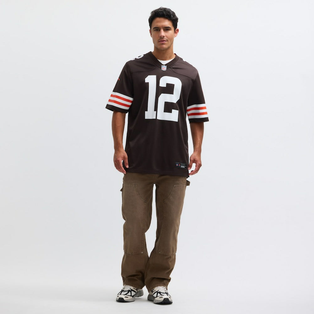Nike Shedeur Sanders Cleveland Browns 2025 NFL Draft Game Jersey Brown