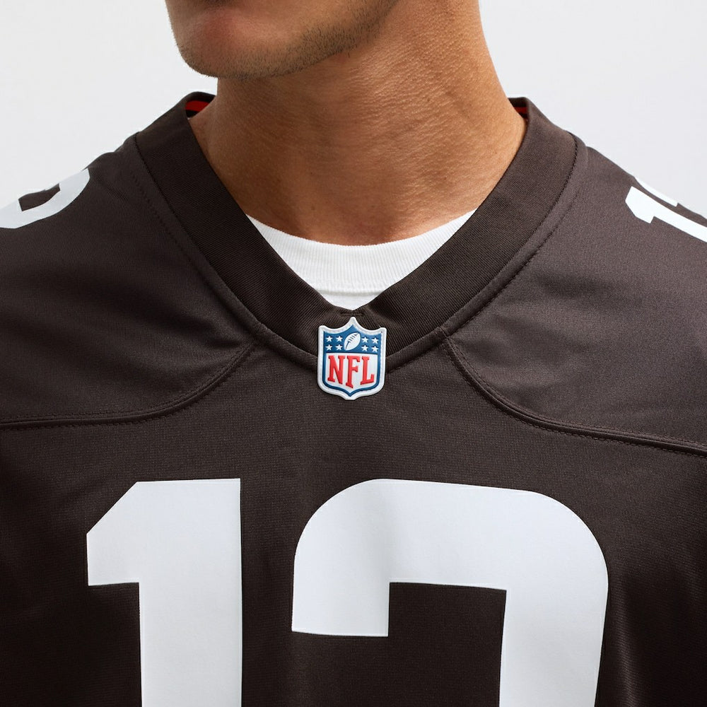 Nike Shedeur Sanders Cleveland Browns 2025 NFL Draft Game Jersey Brown