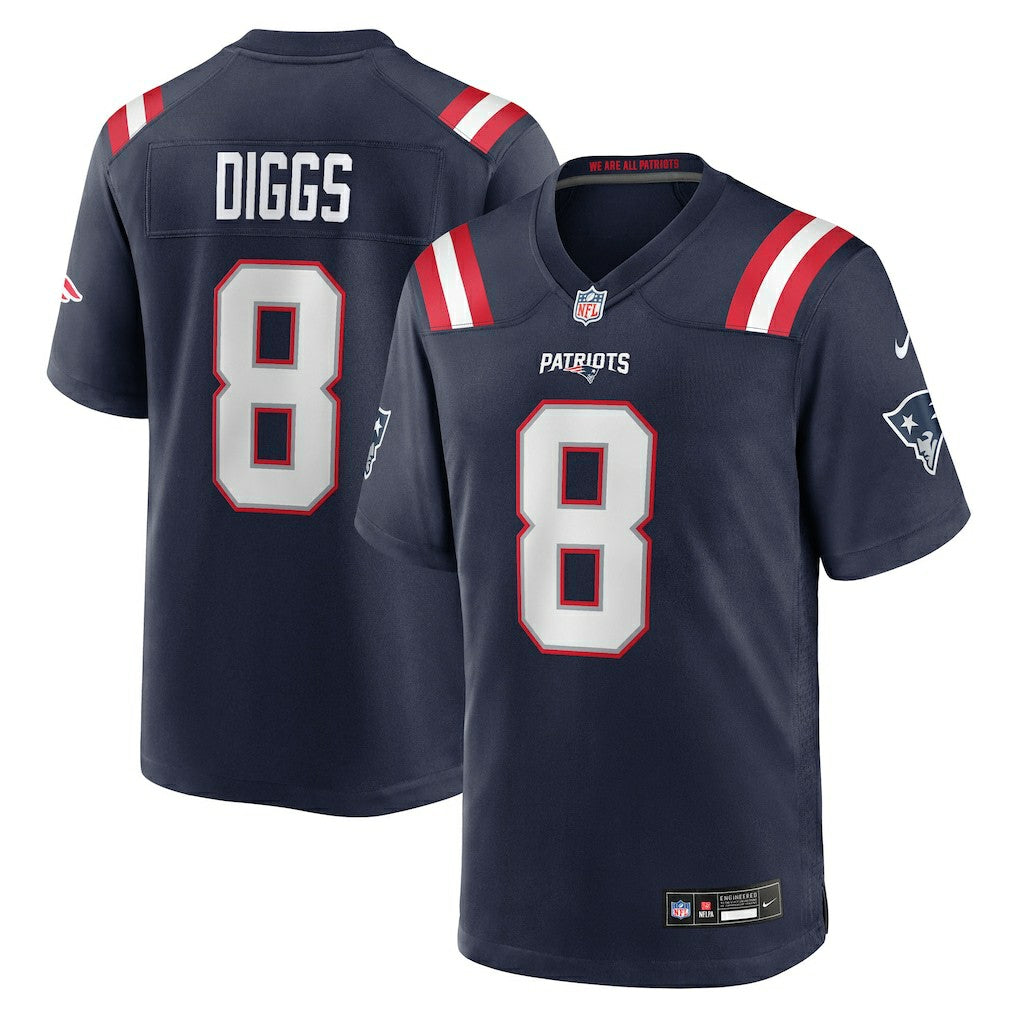 Nike Stefon Diggs New England Patriots Game Jersey Navy