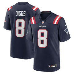 Nike Stefon Diggs New England Patriots Game Jersey Navy
