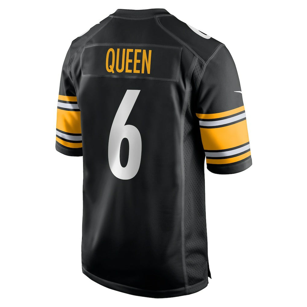 Nike Patrick Queen Pittsburgh Steelers Game Player Jersey Black