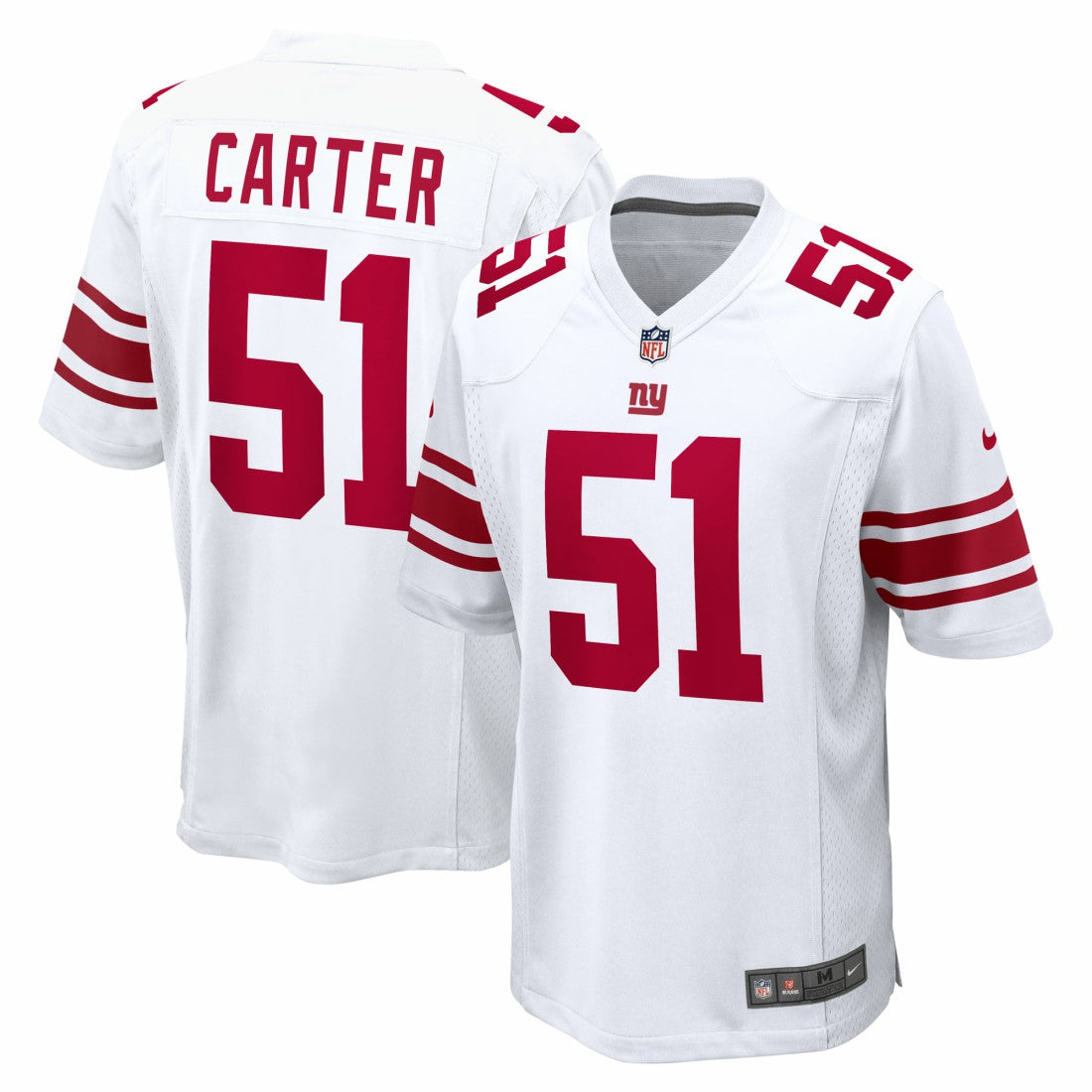 Nike Abdul Carter New York Giants First Round Pick Game Jersey White