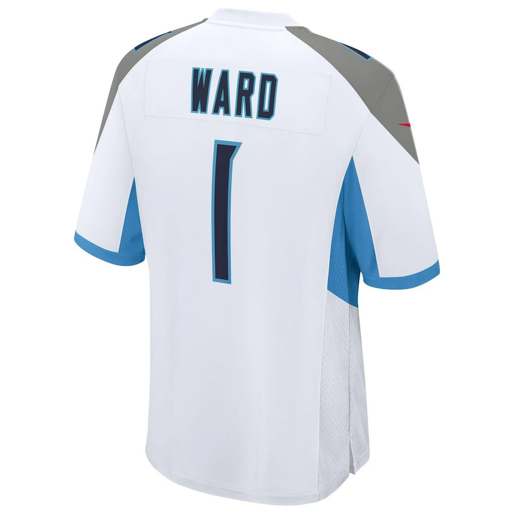 Nike Cameron Ward Tennessee Titans 2025 NFL Draft First Round Pick Game Jersey White