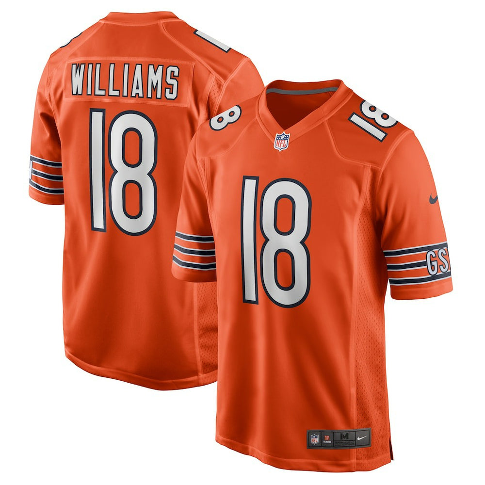 Nike Caleb Williams Chicago Bears Alternate Player Game Jersey Orange