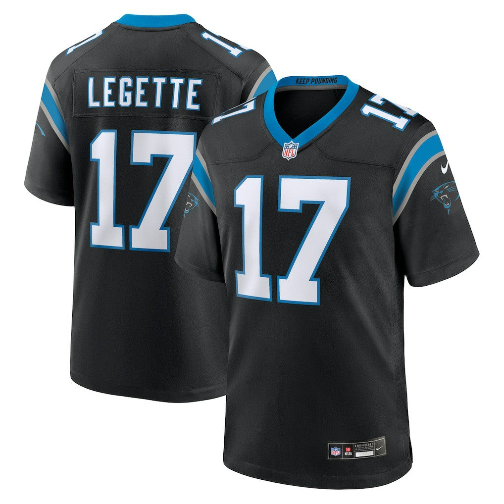 Nike Xavier Legette Carolina Panthers 2024 NFL First Round Pick Game Player Jersey Black