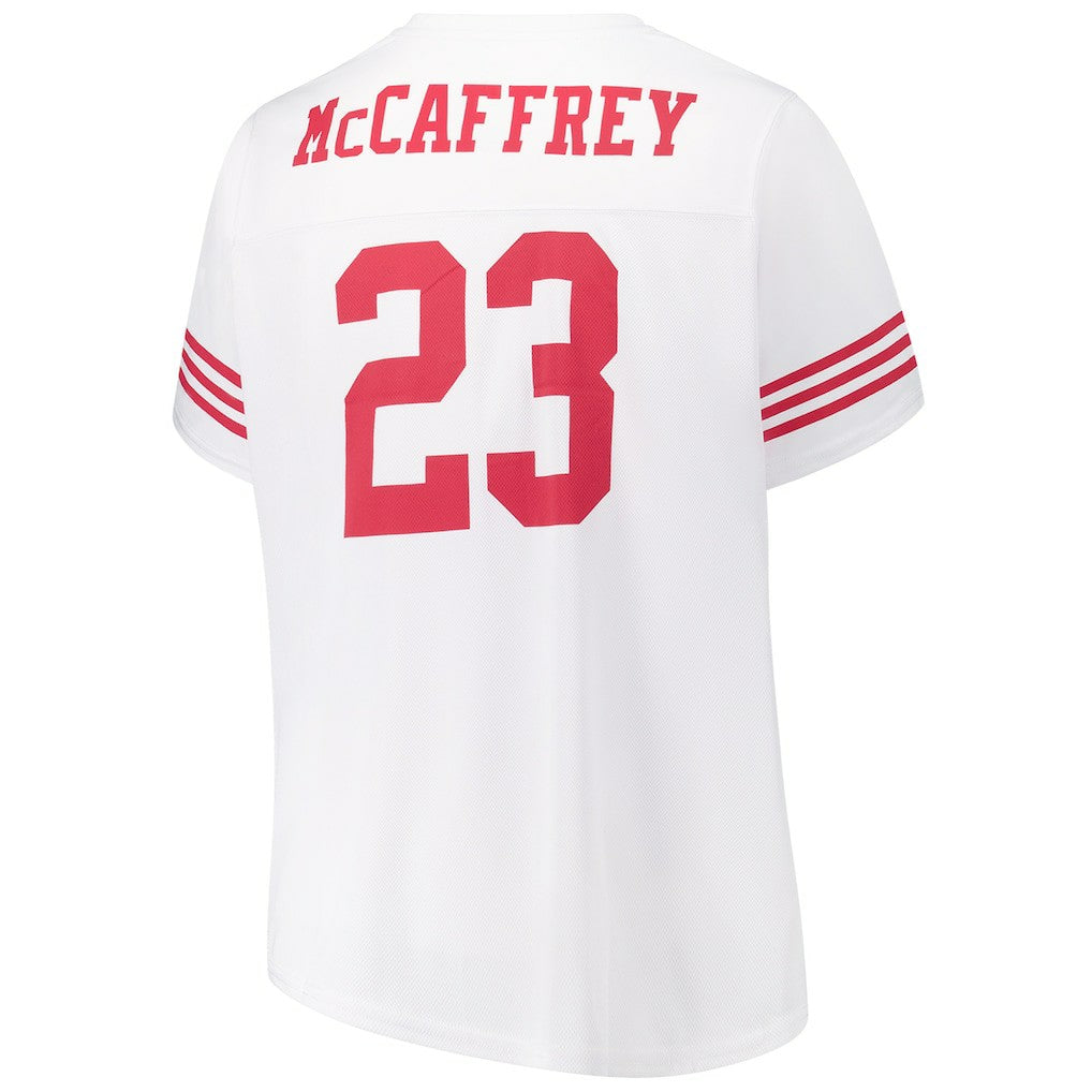 Fanatics Christian McCaffrey San Francisco 49ers Women's Plus Size Fashion Jersey White