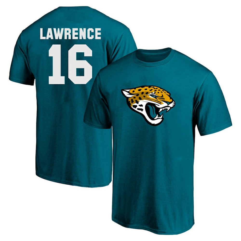 Fanatics Trevor Lawrence Jacksonville Jaguars Big & Tall Player Name & Number T-Shirt Teal