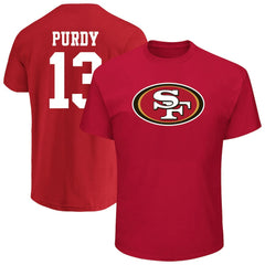 Fanatics Brock Purdy San Francisco 49ers Big & Tall Player Name & Number T-Shirt Scarlet