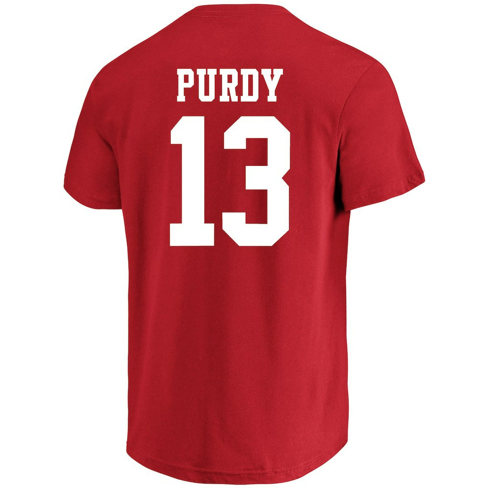 Fanatics Brock Purdy San Francisco 49ers Big & Tall Player Name & Number T-Shirt Scarlet