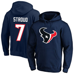 Fanatics C.J. Stroud Houston Texans Big & Tall Name & Number Fleece Pullover Hoodie Navy