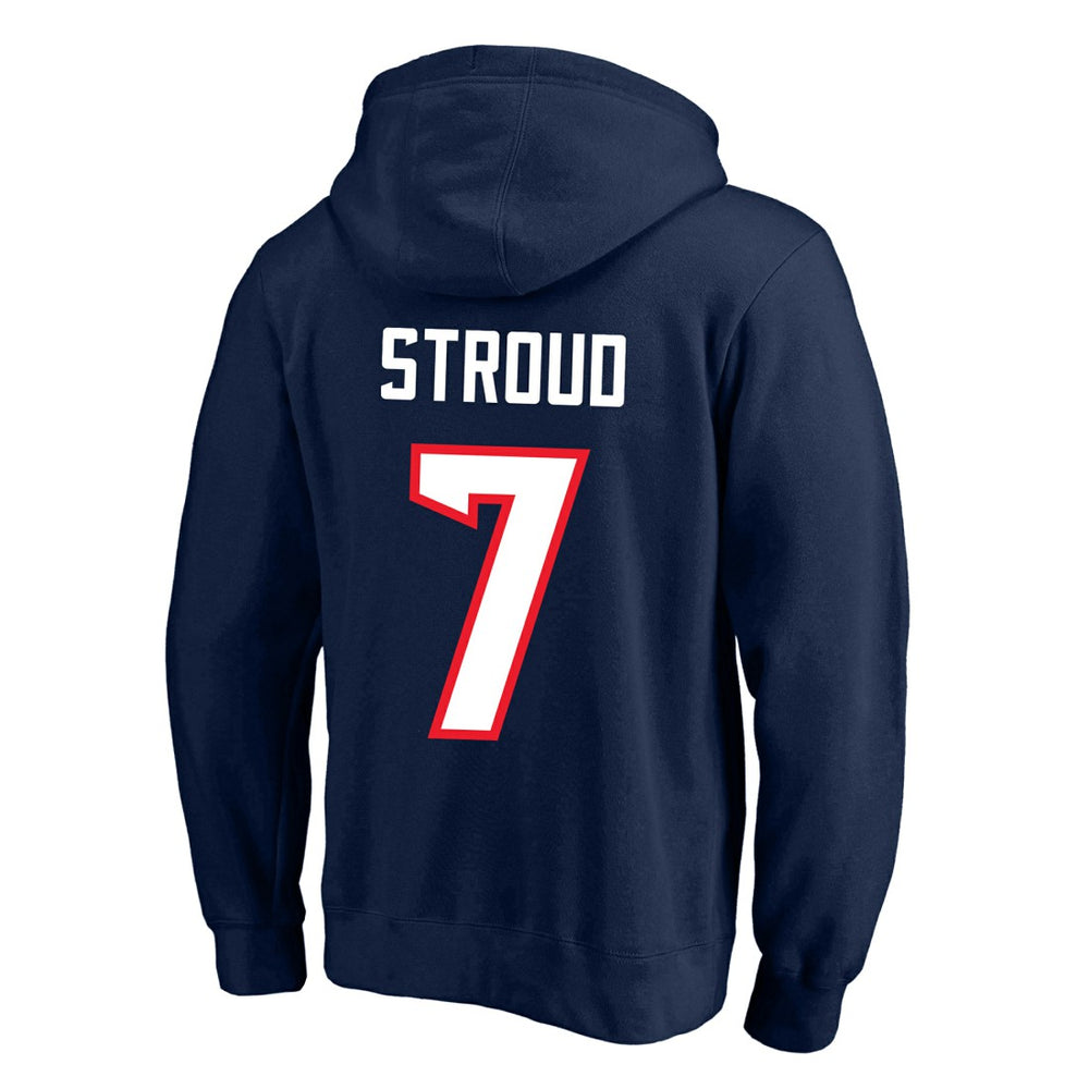 Fanatics C.J. Stroud Houston Texans Big & Tall Name & Number Fleece Pullover Hoodie Navy
