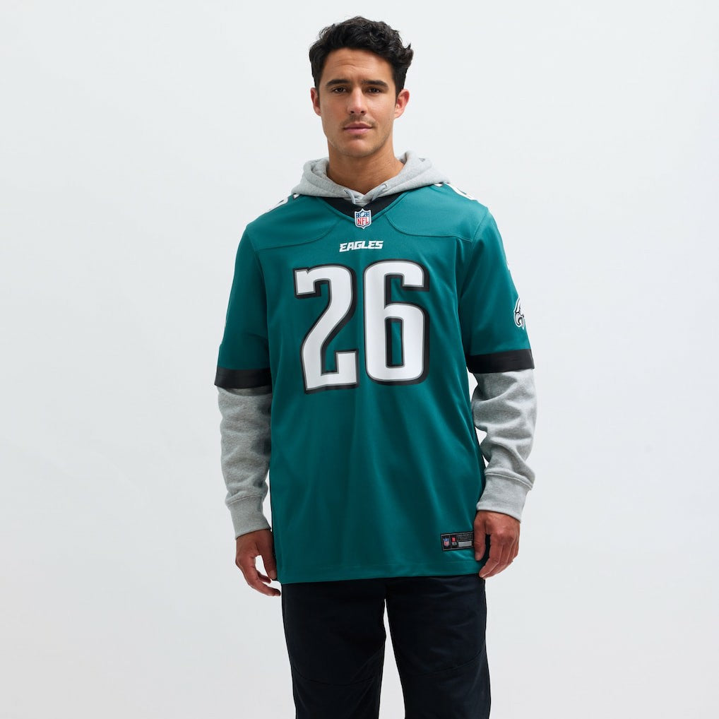 Nike Saquon Barkley Philadelphia Eagles Game Player Jersey Midnight Green