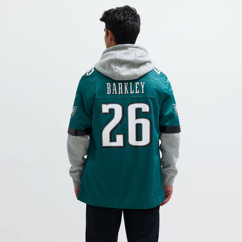 Nike Saquon Barkley Philadelphia Eagles Game Player Jersey Midnight Green