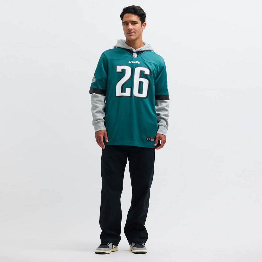 Nike Saquon Barkley Philadelphia Eagles Game Player Jersey Midnight Green