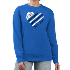 Toronto Blue Jays G-III 4Her by Carl Banks Women's Heart Logo Fleece Pullover Sweatshirt - Royal - MLB Discount