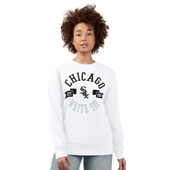 Chicago White Sox G-III 4Her by Carl Banks Women's Team Logo Fleece Pullover Sweatshirt - White - MLB Lifestyle