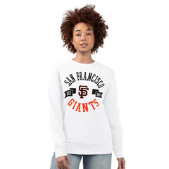 San Francisco Giants G-III 4Her by Carl Banks Women's Team Logo Fleece Pullover Sweatshirt - White - MLB Discount