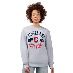Cleveland Guardians G-III 4Her by Carl Banks Women's Team Logo Fleece Pullover Sweatshirt - Heather Gray - MLB Discount