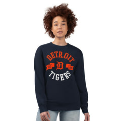Detroit Tigers G-III 4Her by Carl Banks Women's Team Logo Fleece Pullover Sweatshirt - Navy - MLB Online