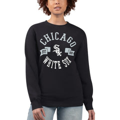 Chicago White Sox G-III 4Her by Carl Banks Women's Team Logo Fleece Pullover Sweatshirt - Black - MLB Discount