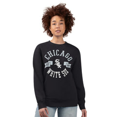 Chicago White Sox G-III 4Her by Carl Banks Women's Team Logo Fleece Pullover Sweatshirt - Black - MLB Discount
