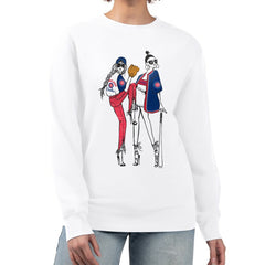 Chicago Cubs G-III 4Her by Carl Banks Women's Baseball Girls Fleece Pullover Sweatshirt - White - MLB Lifestyle