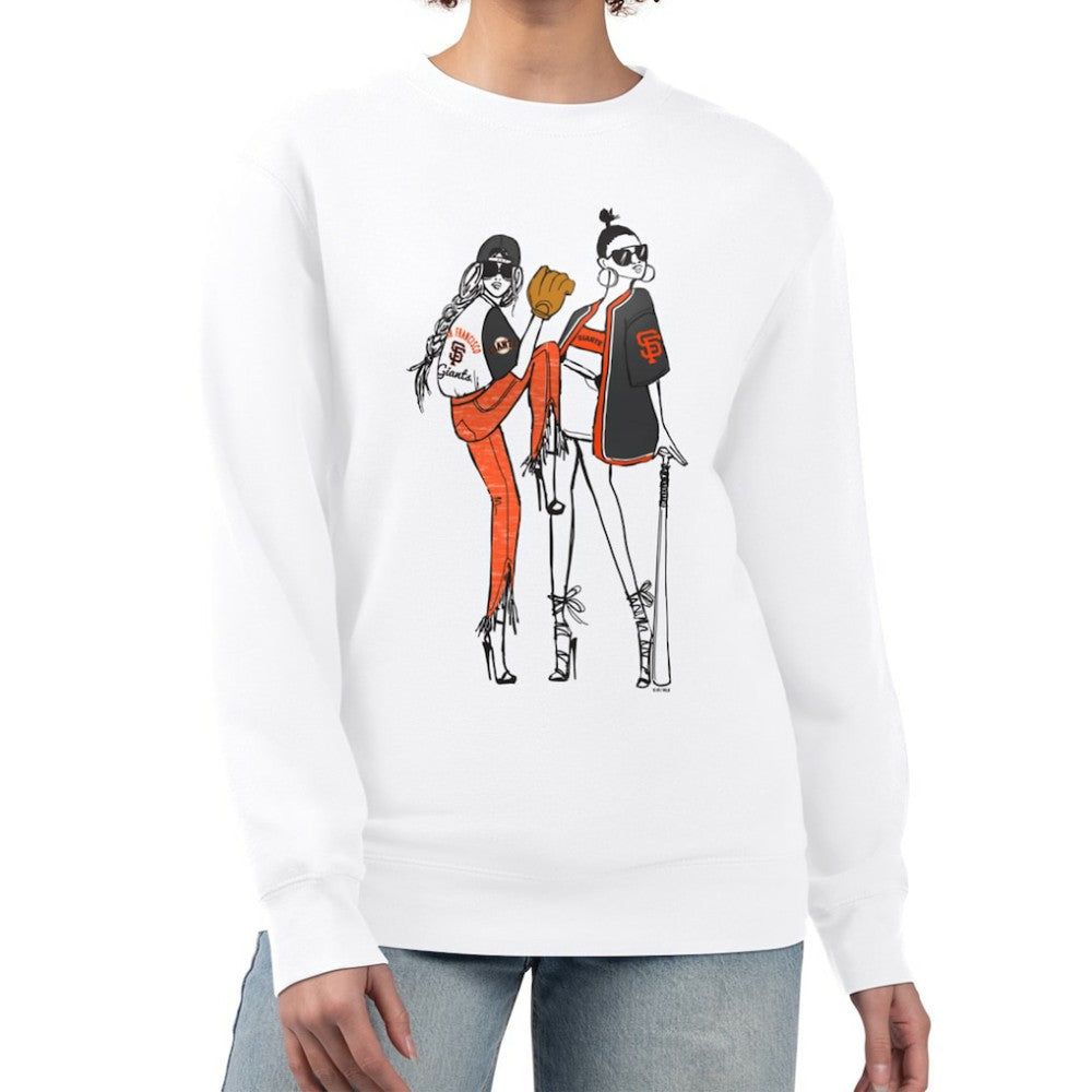 San Francisco Giants G-III 4Her by Carl Banks Women's Baseball Girls Fleece Pullover Sweatshirt - White - MLB Online
