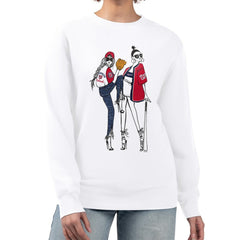 Washington Nationals G-III 4Her by Carl Banks Women's Baseball Girls Fleece Pullover Sweatshirt - White - MLB Lifestyle