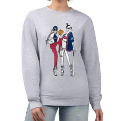 Atlanta Braves G-III 4Her by Carl Banks Women's Baseball Girls Fleece Pullover Sweatshirt - Heather Gray - MLB Sale