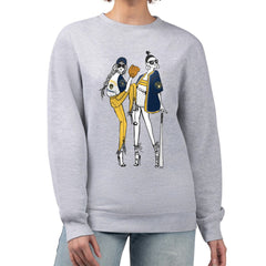 Milwaukee Brewers G-III 4Her by Carl Banks Women's Baseball Girls Fleece Pullover Sweatshirt - Heather Gray - MLB on Sale