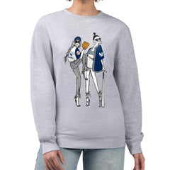 New York Yankees G-III 4Her by Carl Banks Women's Baseball Girls Fleece Pullover Sweatshirt - Heather Gray - MLB Sale