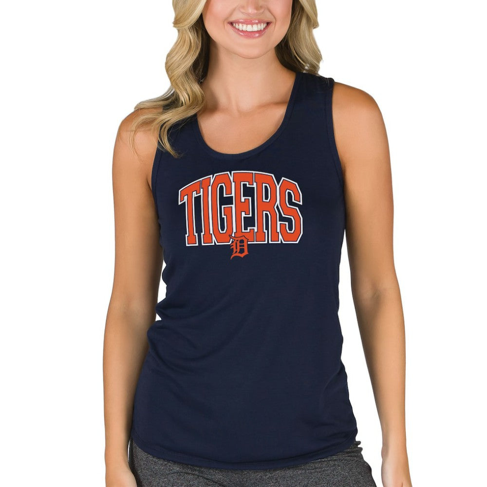 Detroit Tigers Concepts Sport Women's Marathon Racerback Tank Top - Navy - MLB Discount