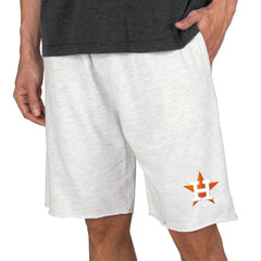 Houston Astros Concepts Sport Mainstream Terry Tri-Blend Shorts - Oatmeal - MLB Online