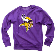 Minnesota Vikings Wes & Willy Youth Reversible Fleece Pullover Sweatshirt Purple