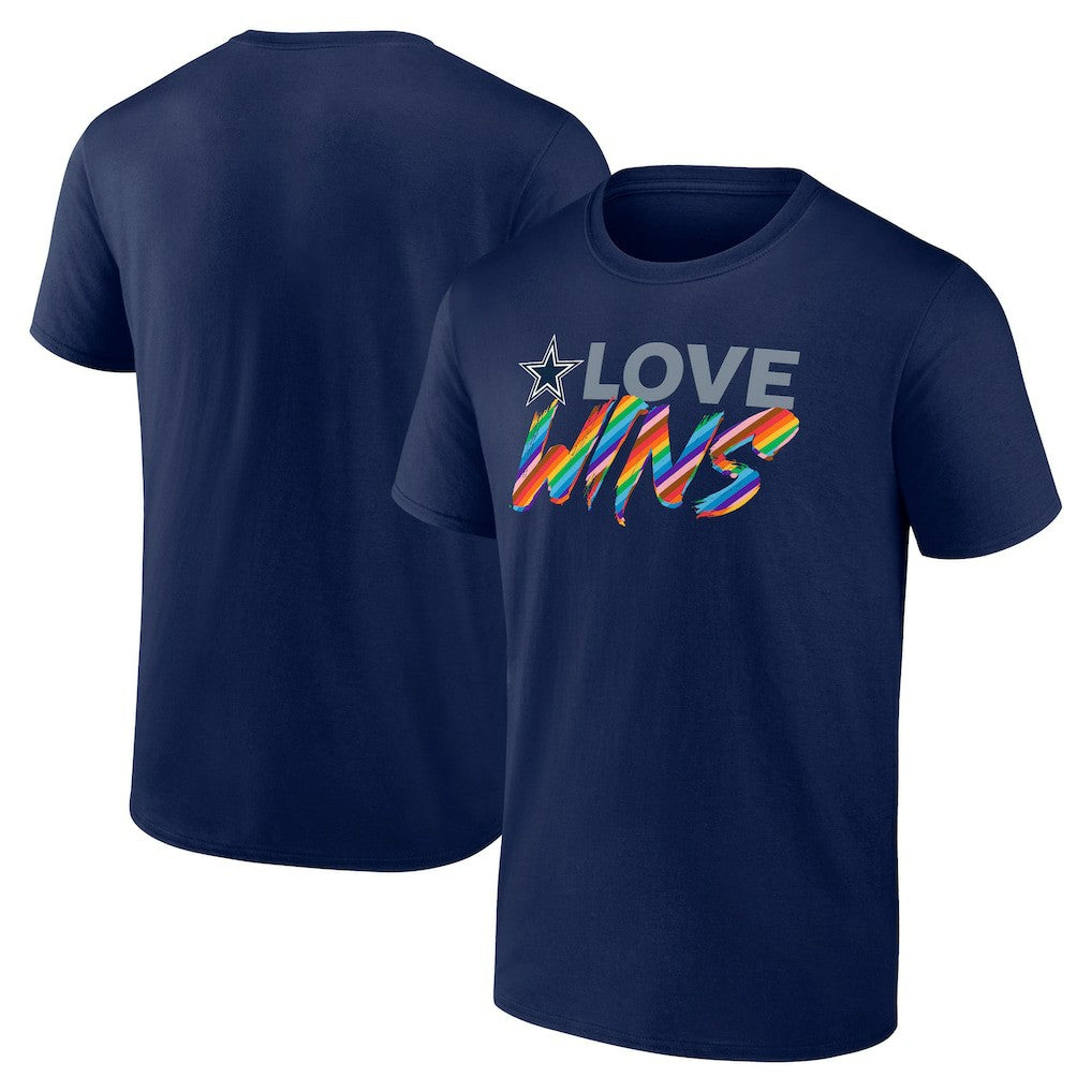 Dallas Cowboys Love Wins T-Shirt Navy