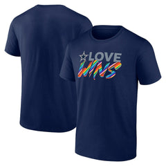 Dallas Cowboys Love Wins T-Shirt Navy